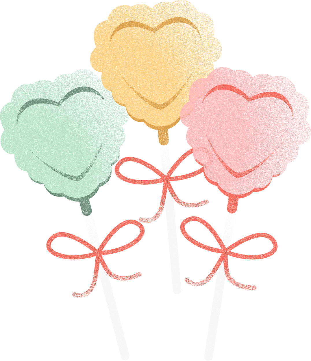 Soft Gradient Heart Lollipop